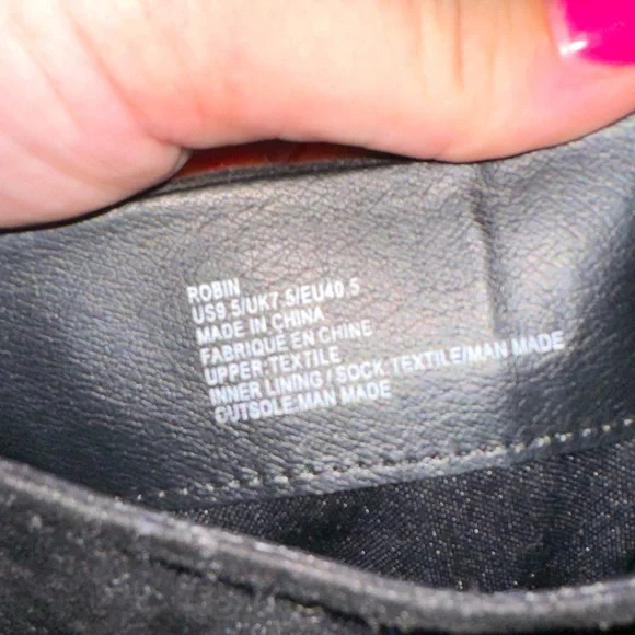 JustFab Robin Slouch Stiletto Boot Black Size 9.5 NEVER WORN - Picture 5 of 6